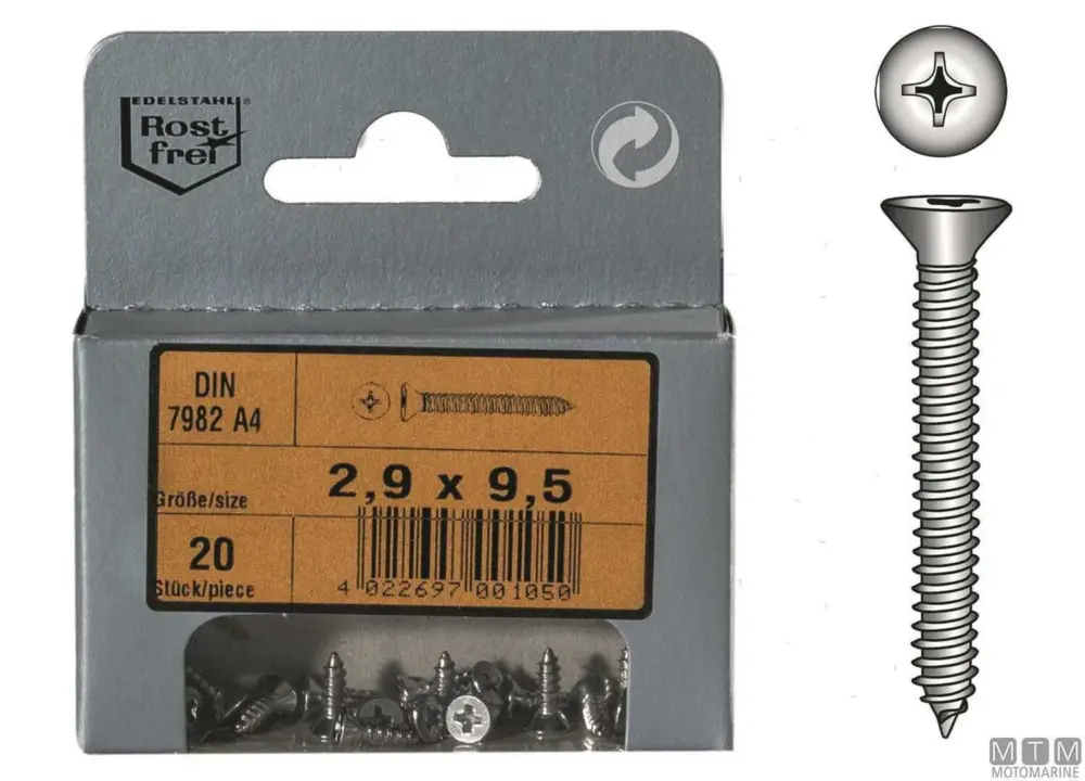 Solo Oggi Viti atf din7982 a4 5.5x38 8pz