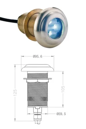 Luce Subacquea Impermeabile Alogena Più Venduto