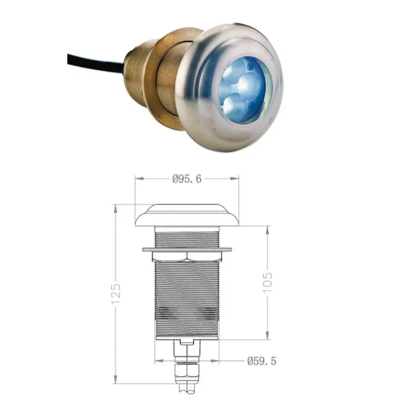 Luce Subacquea Impermeabile Alogena Più Venduto
