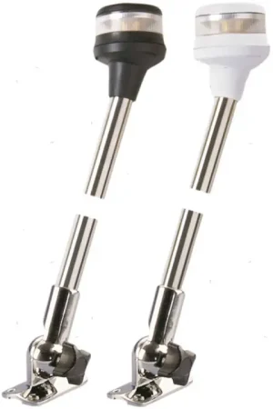 Spedizione Espresso Fanale asta pieg led h60cm nero <20m
