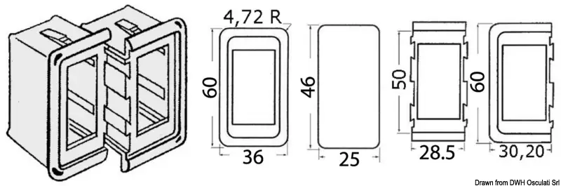 Cornice per 1 interruttore nera Prezzo Conveniente