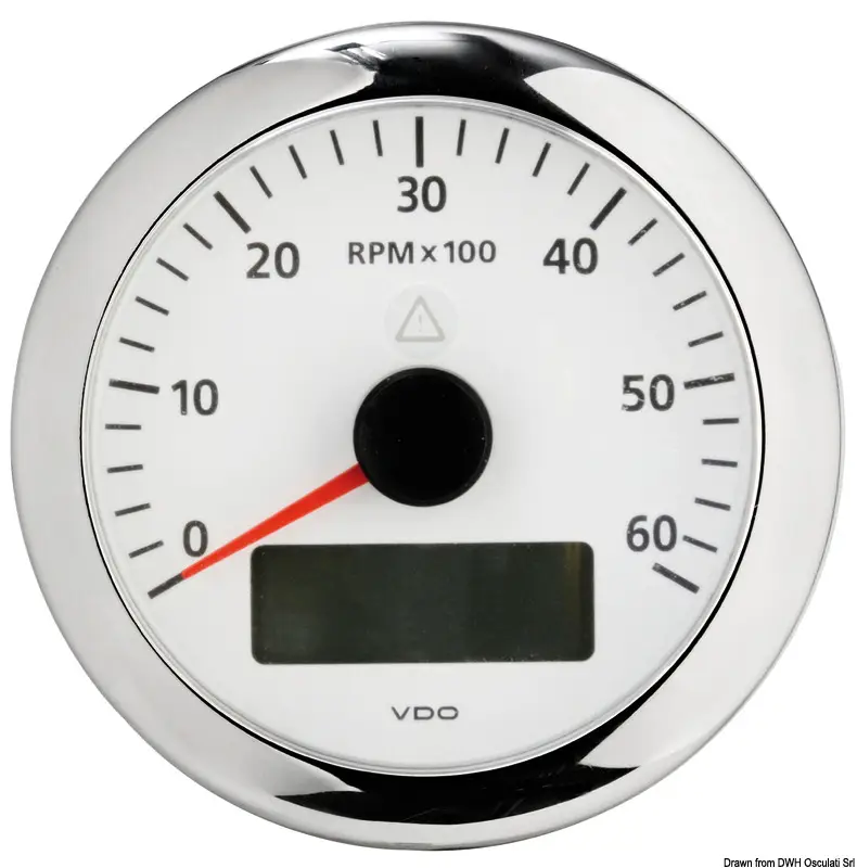 Subito Disponibile Contagiri 6000 RPM bianco