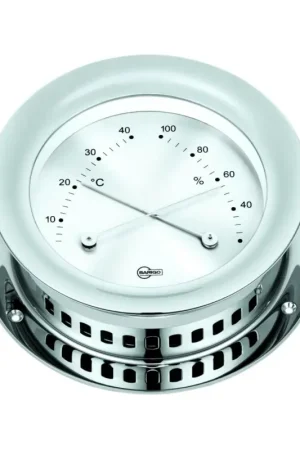 Termoigrometro Serie America Barigo in Ottone Cromato Nuovo Arrivo