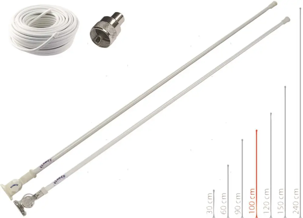 Spedito Oggi Antenna glomex vhf ra104 nylon