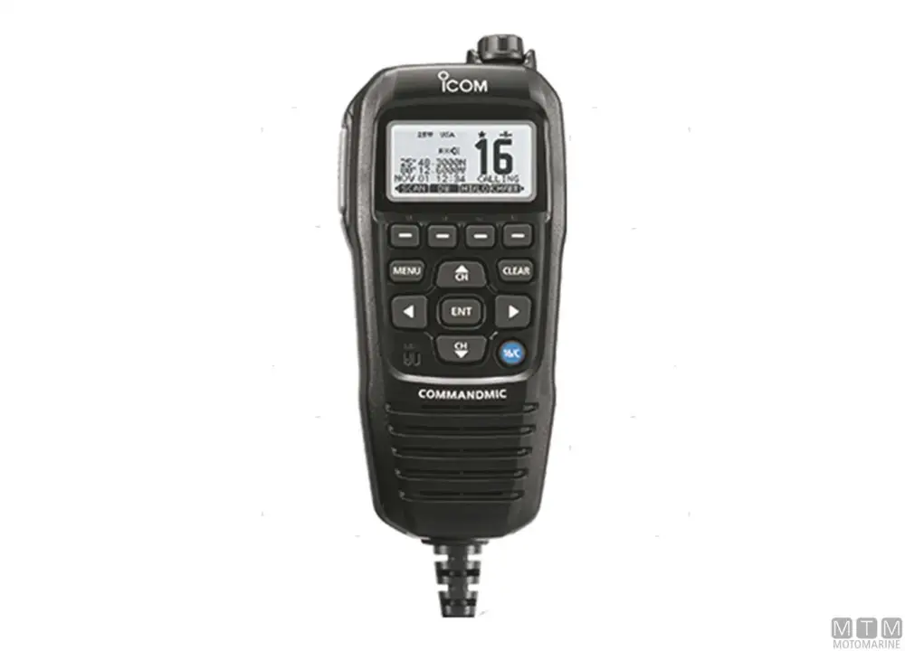 Offerta HM-229B Commandmic nero per IC-M605EURO/M510E con retroilluminazione bianca