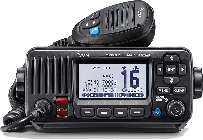 VHF ICOM IC-M423GE Ricetrasmettitore Fisso Nautico Soddisfatti O Rimborsati
