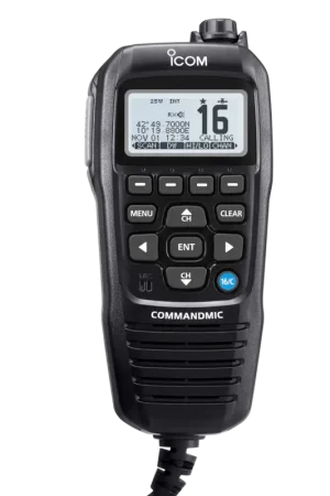 Spedito Oggi HM-195GB Commandmic nero con retroilluminazione bianca per IC-M510BB/IC-M410BB/IC-M423GE