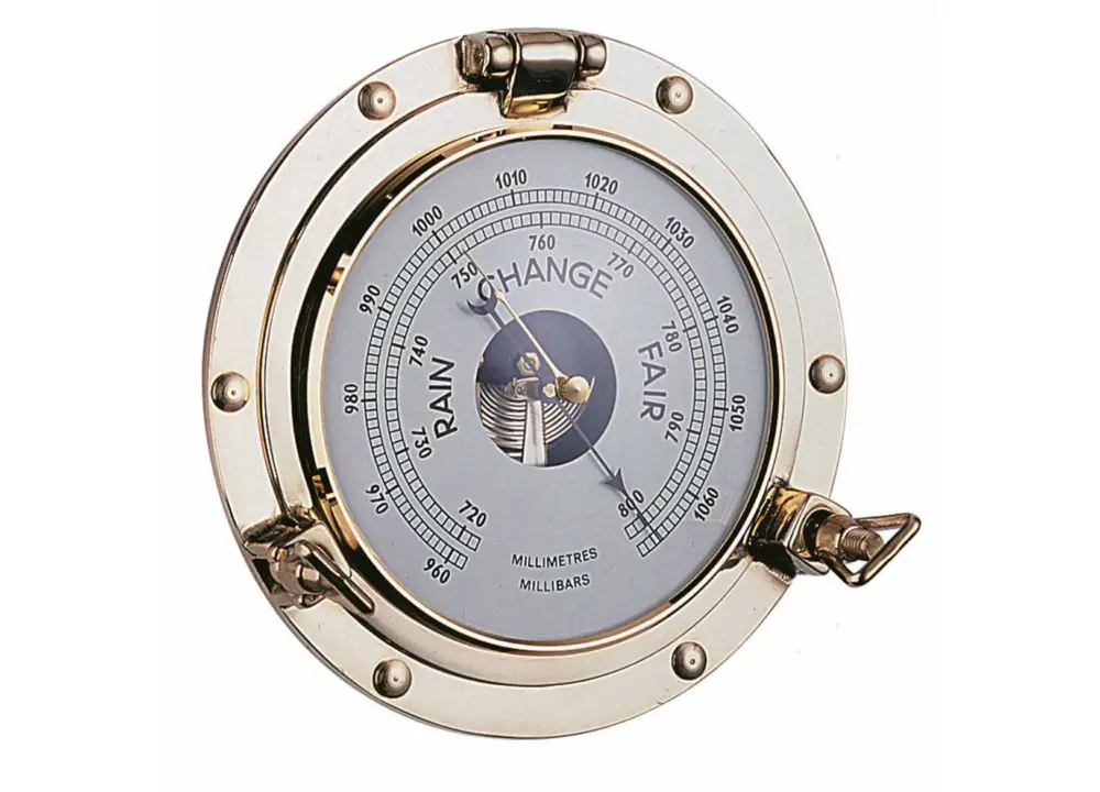 Nuovo Arrivo Barometro oblo d180mm ottone