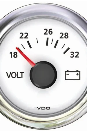 Quantità Limitata Voltmetro 18/32 V bianco