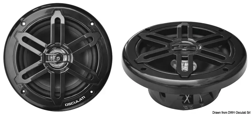Casse stereo doppio cono nere 6,5" - 2X120W Economico