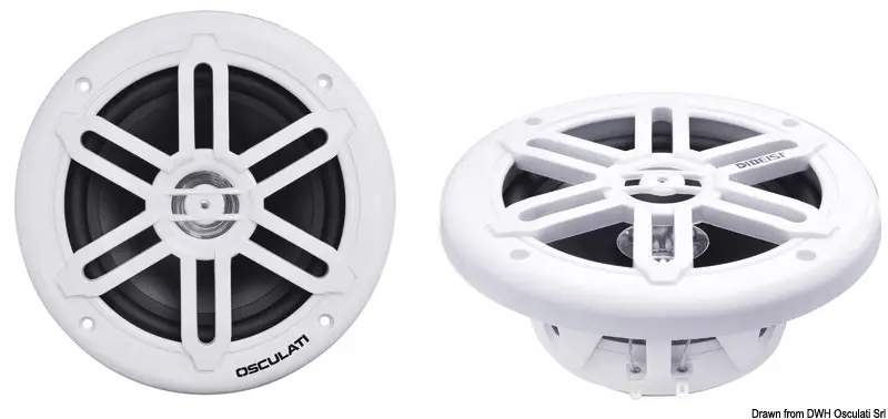 Saldi Casse stereo doppio cono bianche 8" - 2X180W