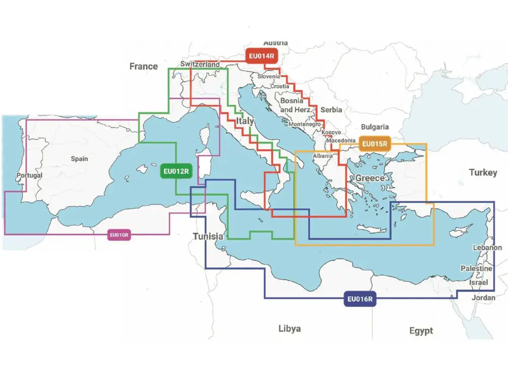 Cartografia Garmin Navionics Vision+ NVEU010R Spagna e Costa Mediterranea Quantità Limitata