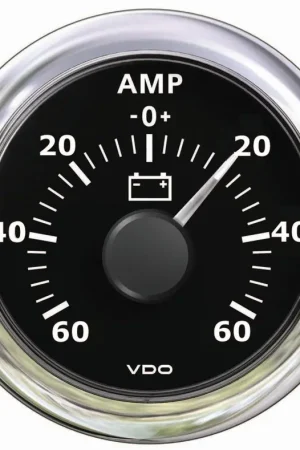 Amperometro -60 A +60 A nero Sconto