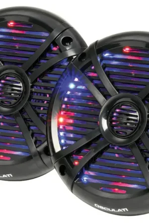 Casse a due vie con LED RGB progr. 6,25'' nere Scelto Dai Clienti