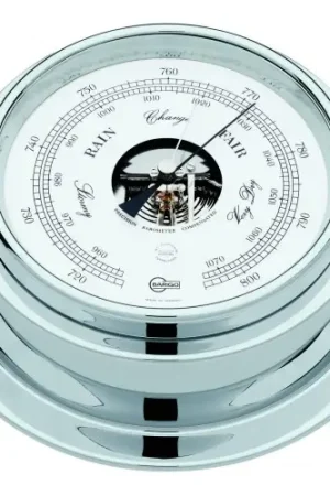 Baromentro Serie Columbus Barigo in Ottone Cromato Consegna Rapida