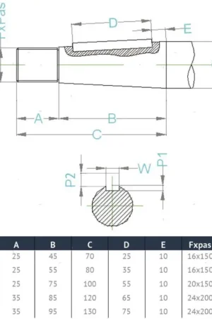 Asse porta-elica d35mm l180cm Prezzo Di Fabbrica