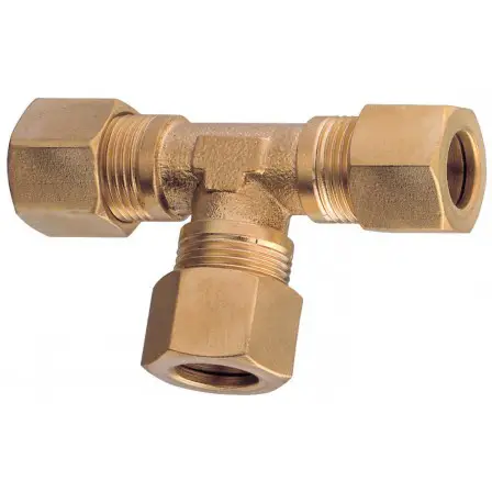 Subito Disponibile Raccordo Tee in Ottone per tubo Rame mm 8