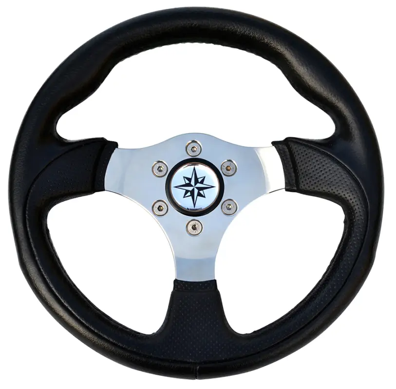 Ruota timone t12 nero Ø mm.300 Compra Online
