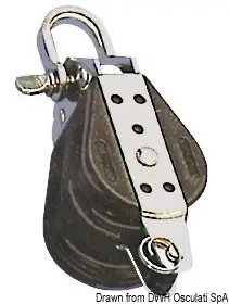 Bozzello sfere 2 pulegge grillo arricavo 8x28 Prezzo Scontato