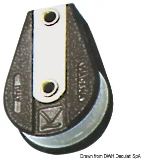 Bozzello 1 puleggia su base piana A Subito Disponibile