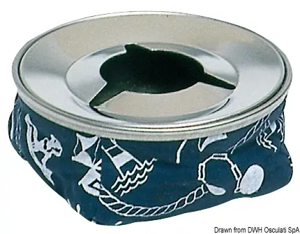 Nuova Collezione Posacenere acciaio inox blu