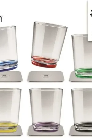Set 6 Bicchieri Magnetici Multicolor Vendita Finale