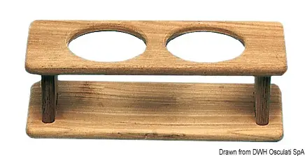 Portabottiglie in Teak Sconto