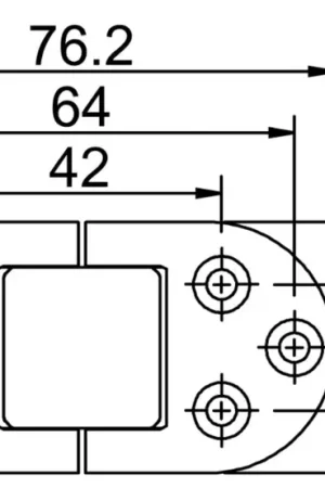 Cerniera autoreggente a 2 perni 76x38 mm Prezzo Conveniente