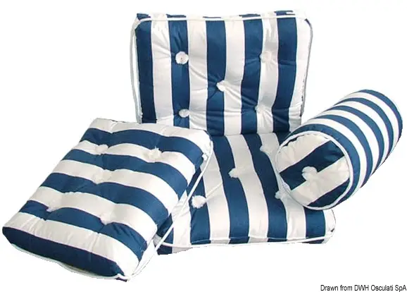 Nuovo Arrivo Cuscino forma rollo in cotone blu e bianco