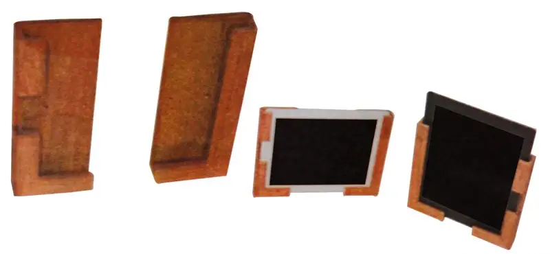 Porta Tablet in Teak Pagamento Sicuro