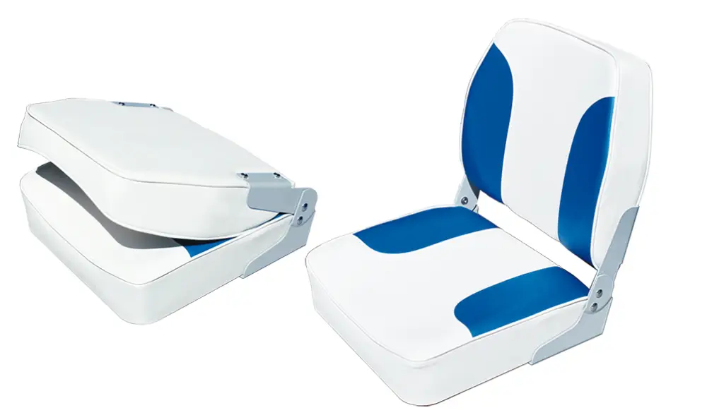 Subito Disponibile Sedile In Similpelle Bianco e Blu