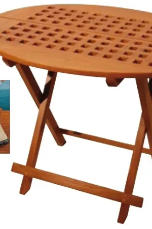 Tavolo Pieghevole Ovale in Teak Promozione