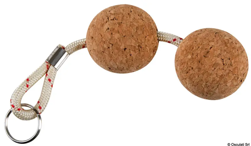 Portachiavi doppia pallina sughero Super Prezzo