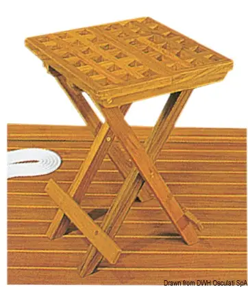 Sgabello teak30x30x45 cm Economico