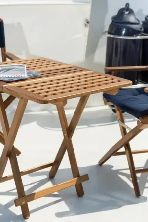 Prezzo Basso Sedia teak rivestimento blu