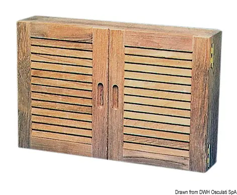Spedizione Espresso Armadietto teak 56 x 38 x 11 cm