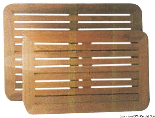 Piani tavolo in teak 45x70 cm Occasione Imperdibile