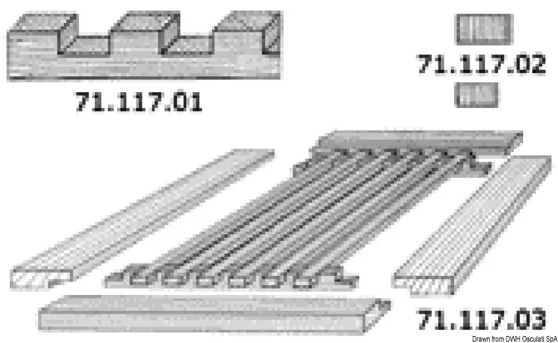 Profilo scalinato teak T032 Prezzo Di Fabbrica