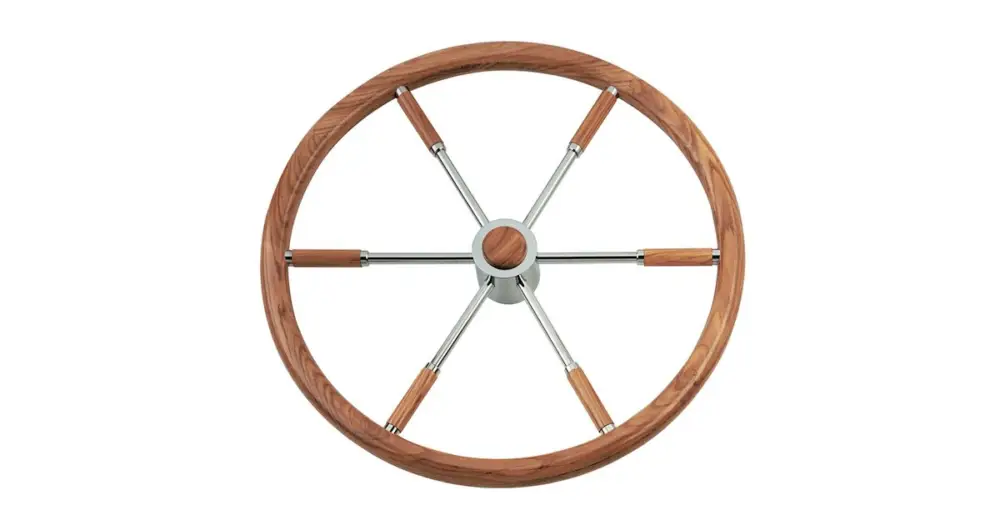 Subito Disponibile RUOTA TIMONE TEAK Ø MM.400