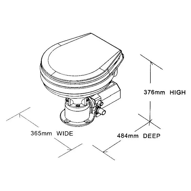 Ultimissimo Modello WC ELETTRICO TMC 24V. LARGE