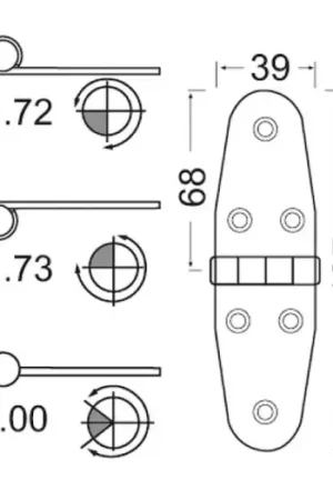 Quantità Limitata Cerniera 2 mm