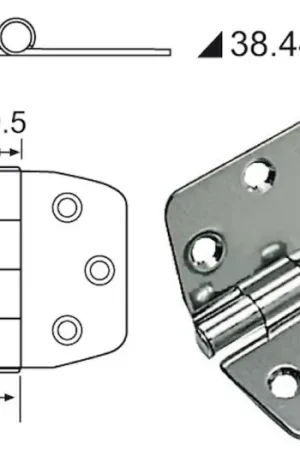 Cerniera inox 74x60 mm Prezzo Basso