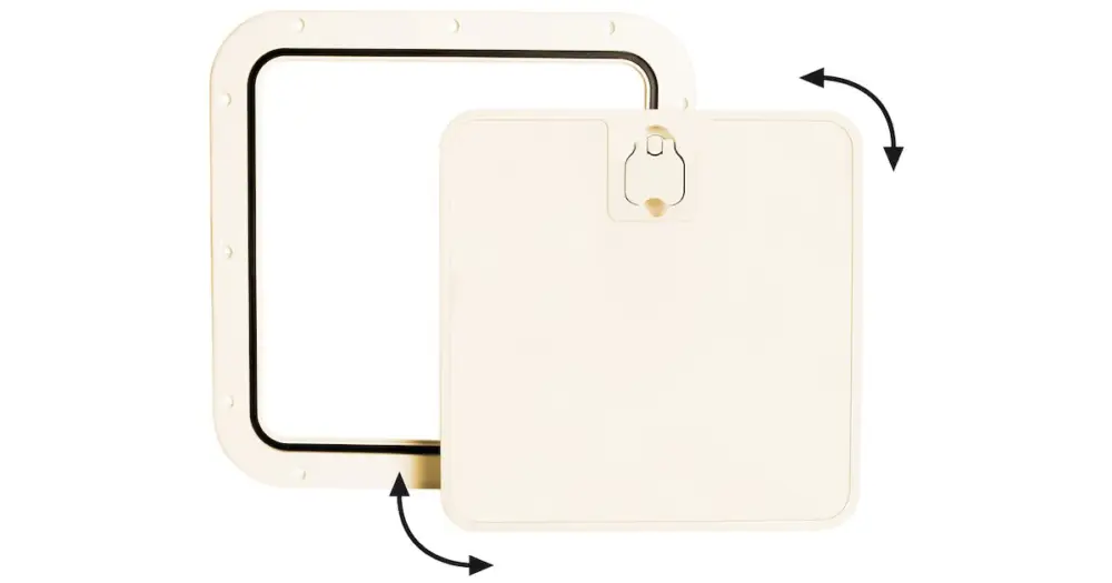 Più Venduto Portello estraibile crema 375 x 375 mm