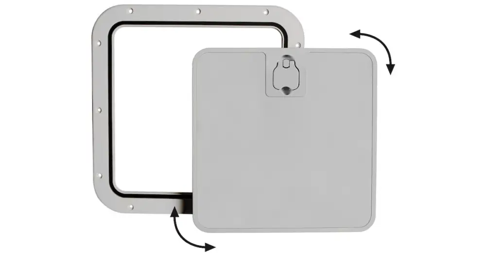 Portello estraibile grigio 375 x 375 mm Saldi