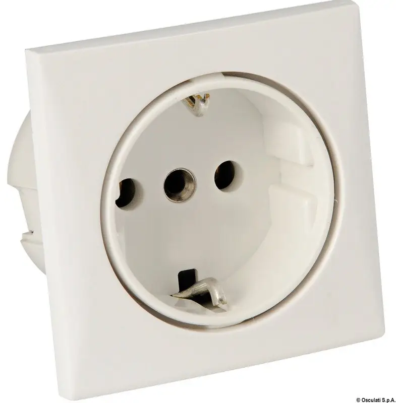 Presa AC 220 V tipo Schuko bianca Bestseller