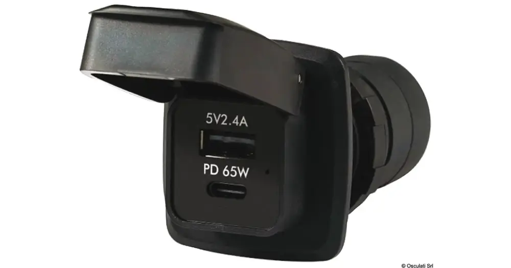 Nuovo Arrivo Presa stagna USB-A + USB+C PD 65W