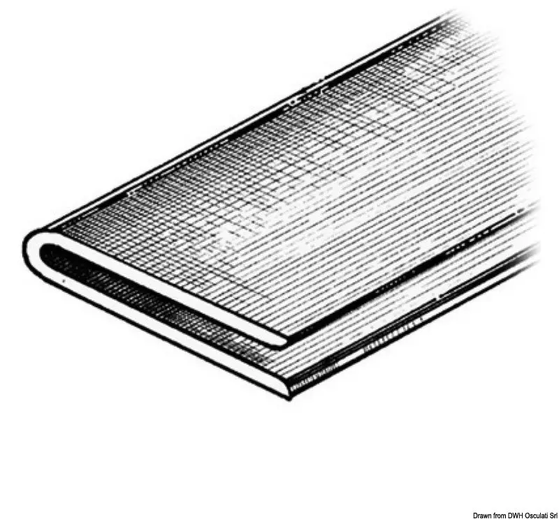 Profilo grigio chiaro RAL 7035 2x2x40 mm Ultimissimo Modello