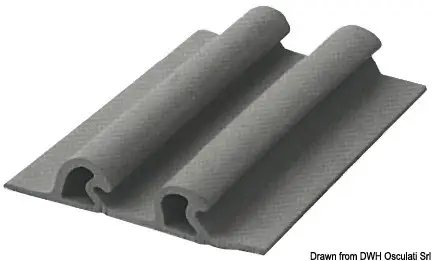 Profilo doppio 115x21,4 mm grigio Offerta Lampo