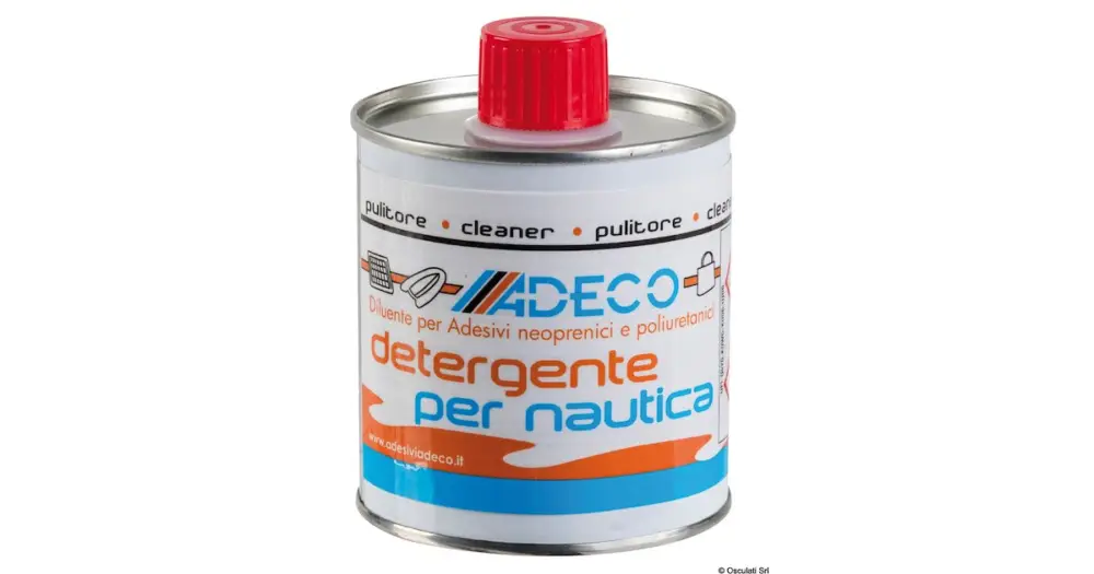 Pulitore/diluente per collanti ADECO 250 ml Detergente per nautica Novità