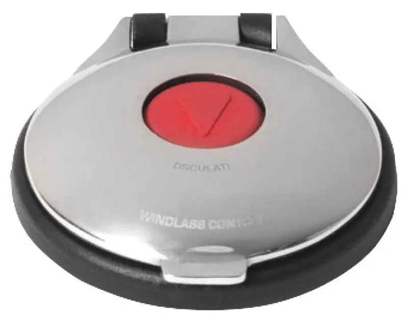 Consegna Rapida Pulsantiera a pedale inox/rosso